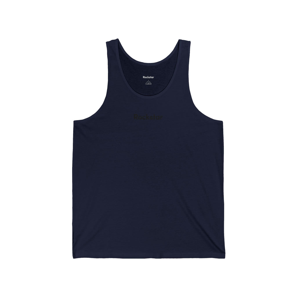 Copy of Rockstar logo Tank Top | Minimal Text Music Shirt