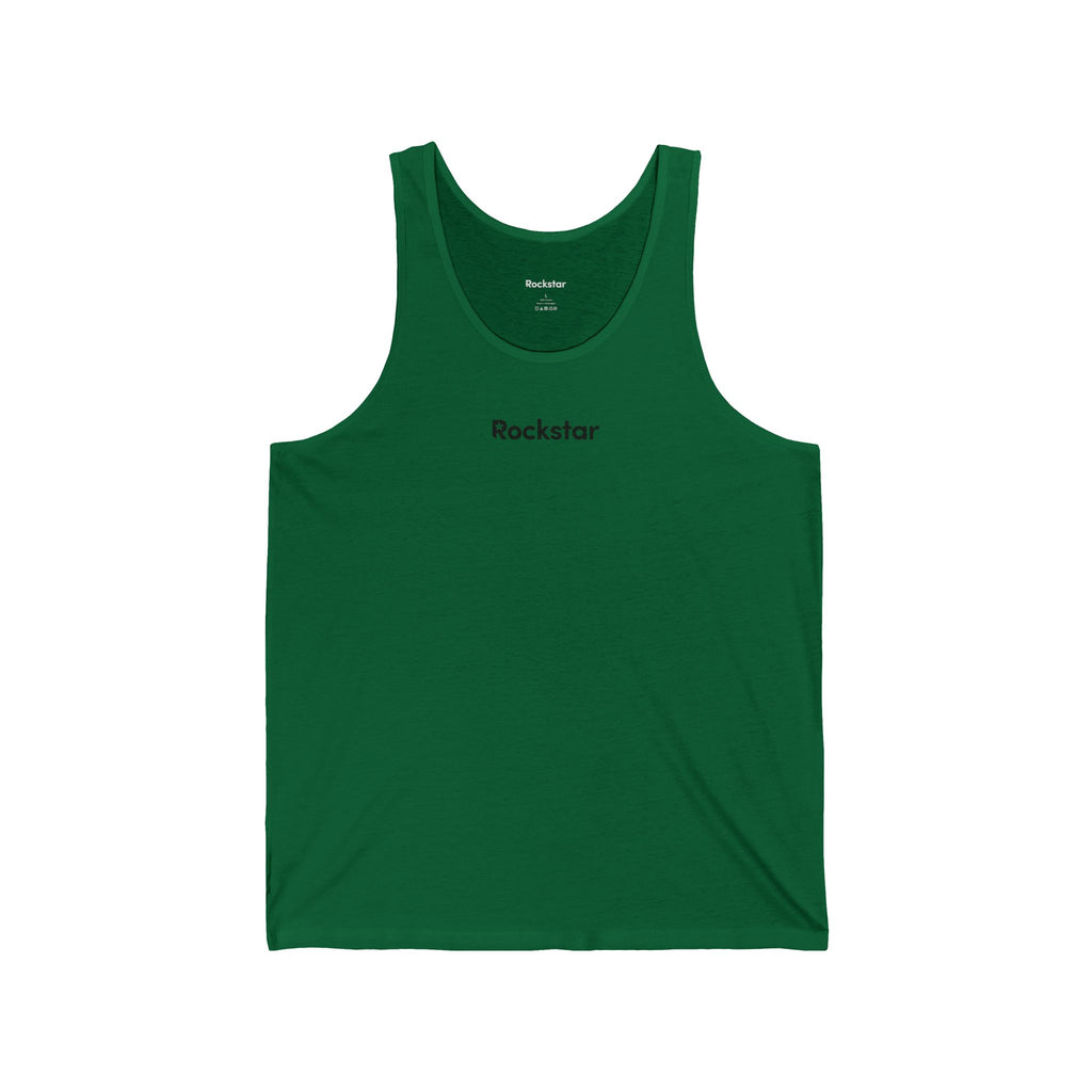Copy of Rockstar logo Tank Top | Minimal Text Music Shirt