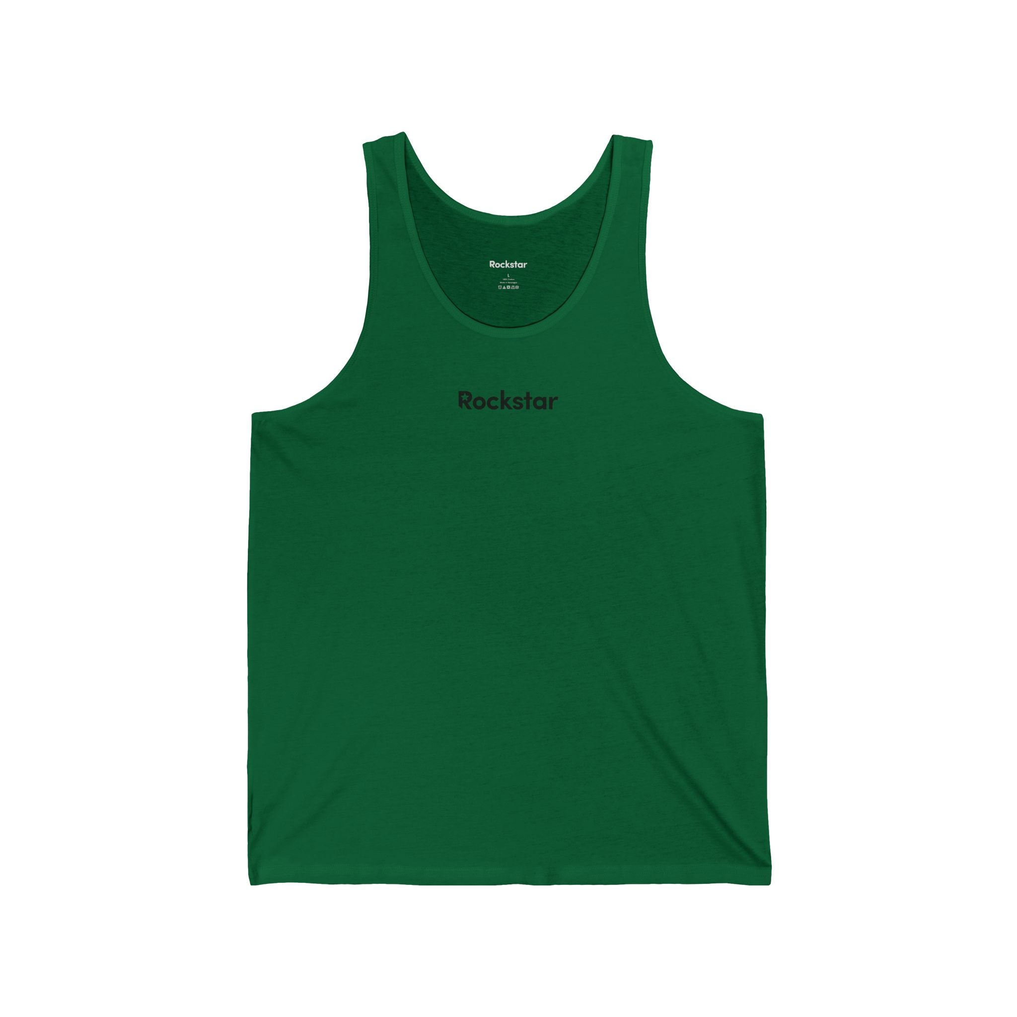 Copy of Rockstar logo Tank Top | Minimal Text Music Shirt