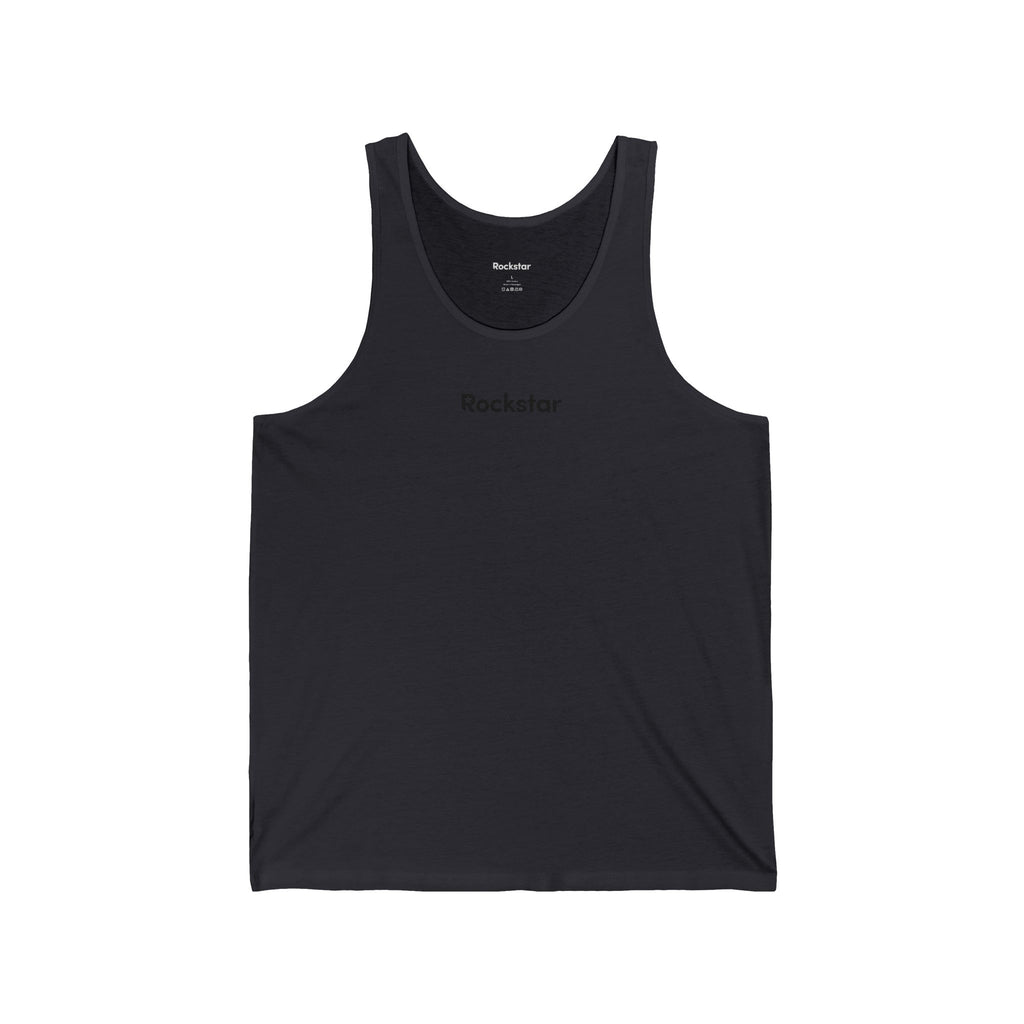 Copy of Rockstar logo Tank Top | Minimal Text Music Shirt