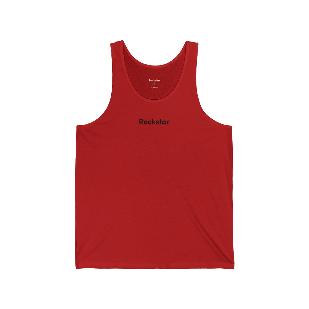Copy of Rockstar logo Tank Top | Minimal Text Music Shirt