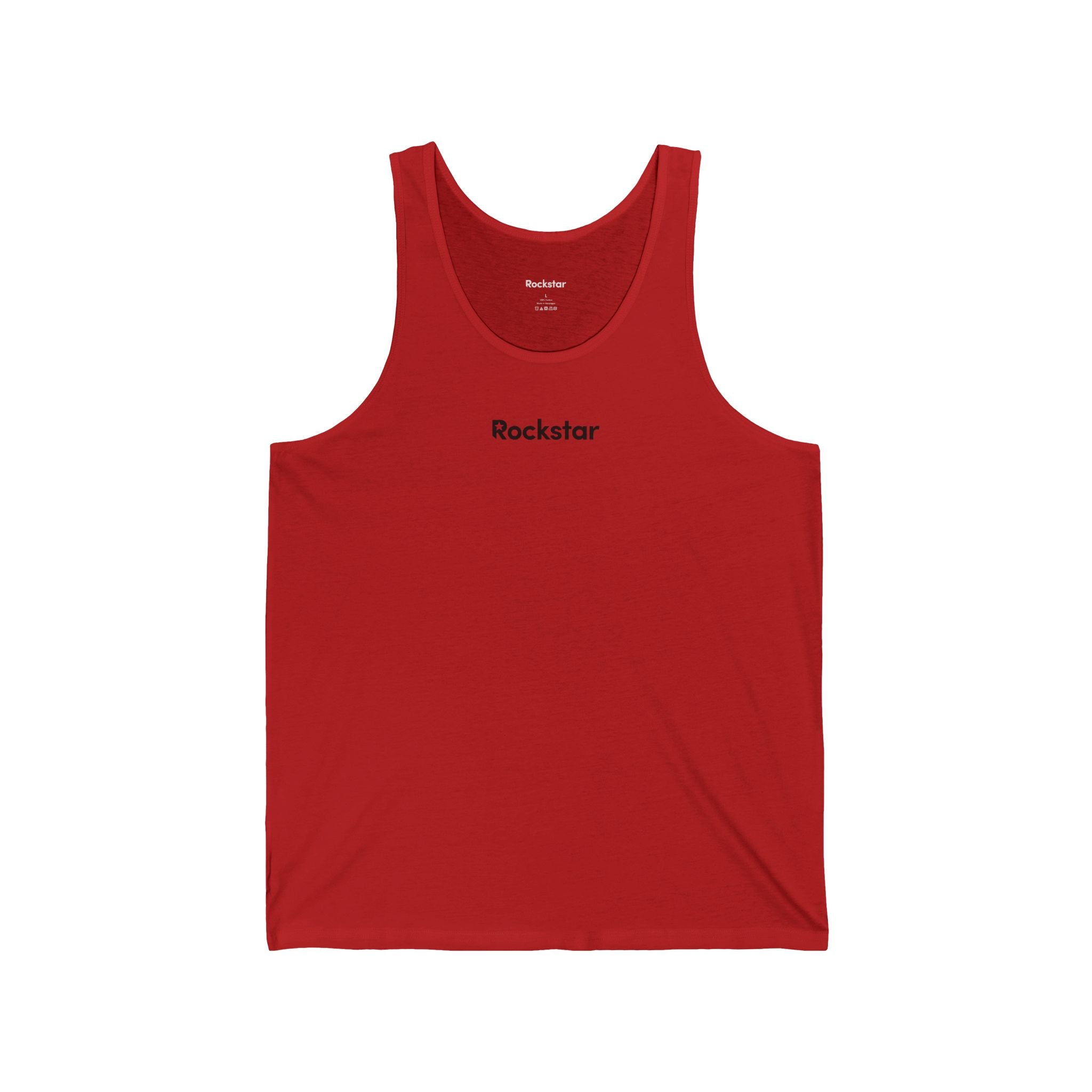Copy of Rockstar logo Tank Top | Minimal Text Music Shirt