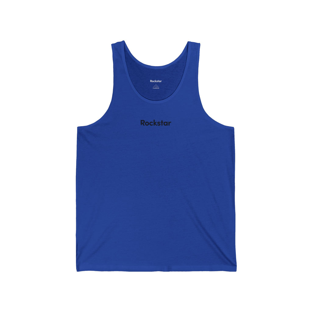 Copy of Rockstar logo Tank Top | Minimal Text Music Shirt