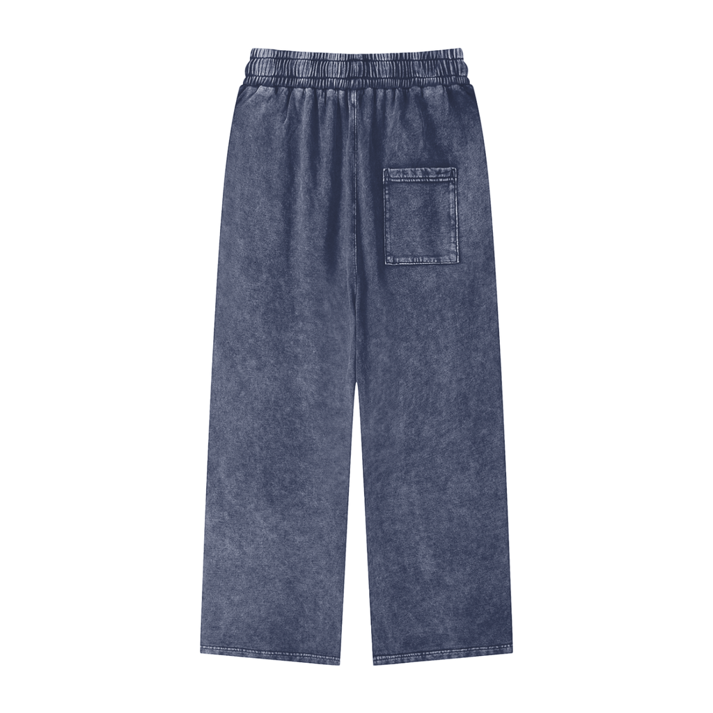 Snow Washed Straight Leg Pants