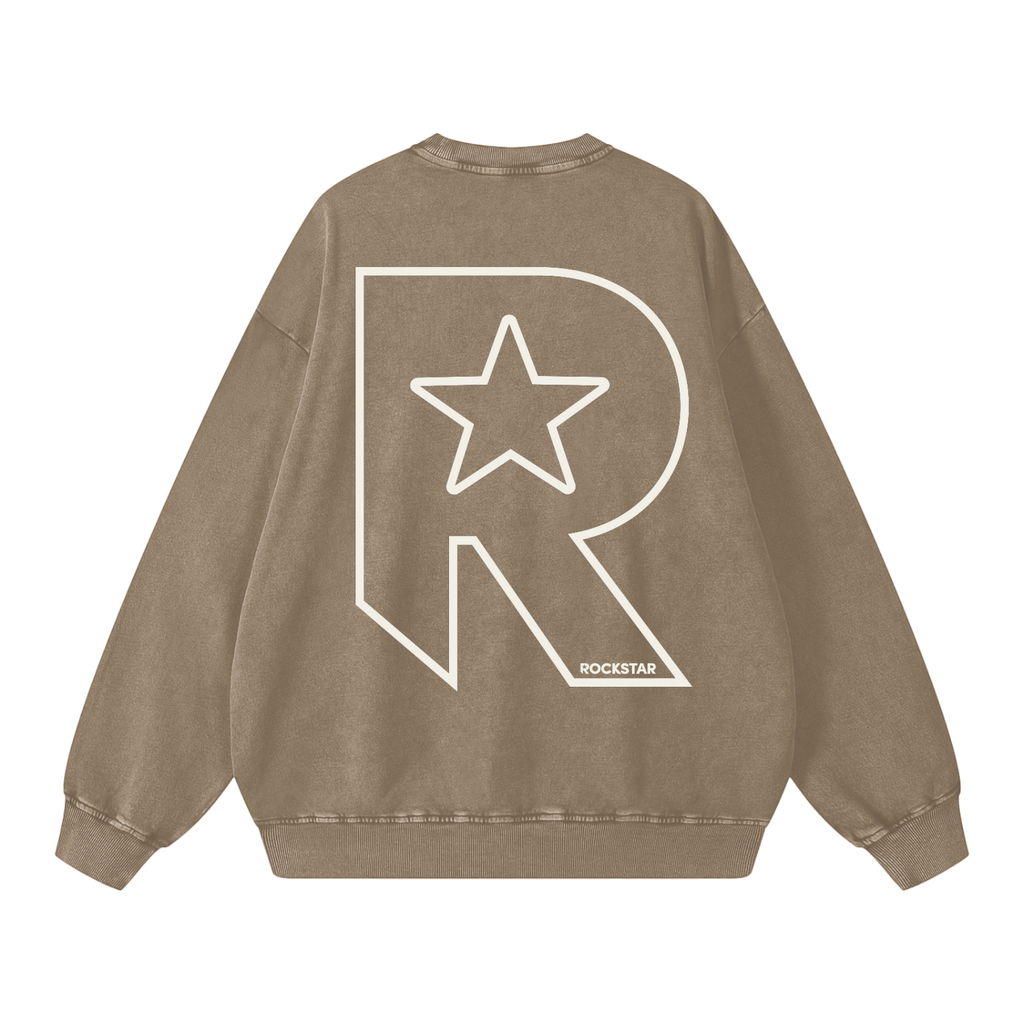 Snow Washed Oversized Sweatshirt