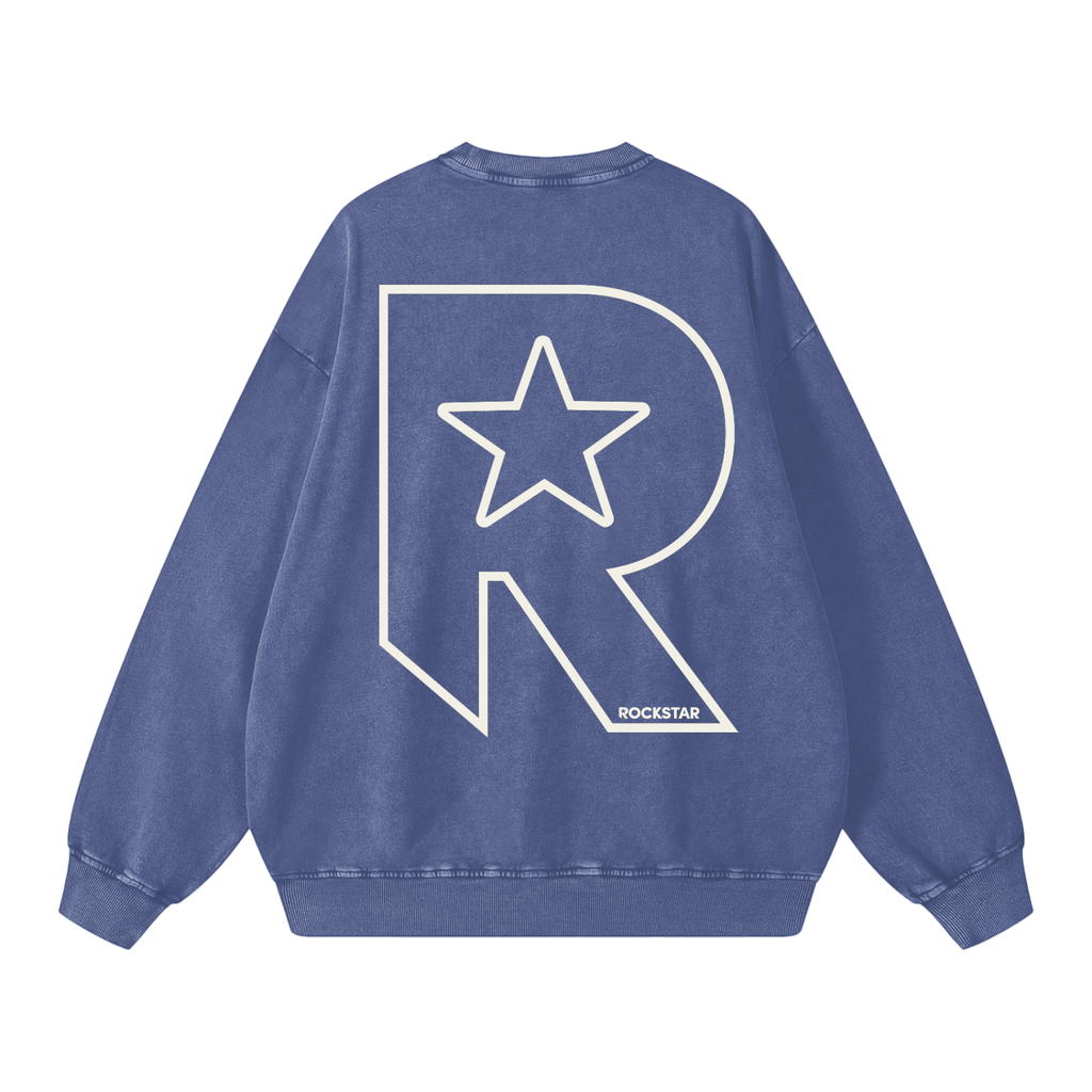 Snow Washed Oversized Sweatshirt