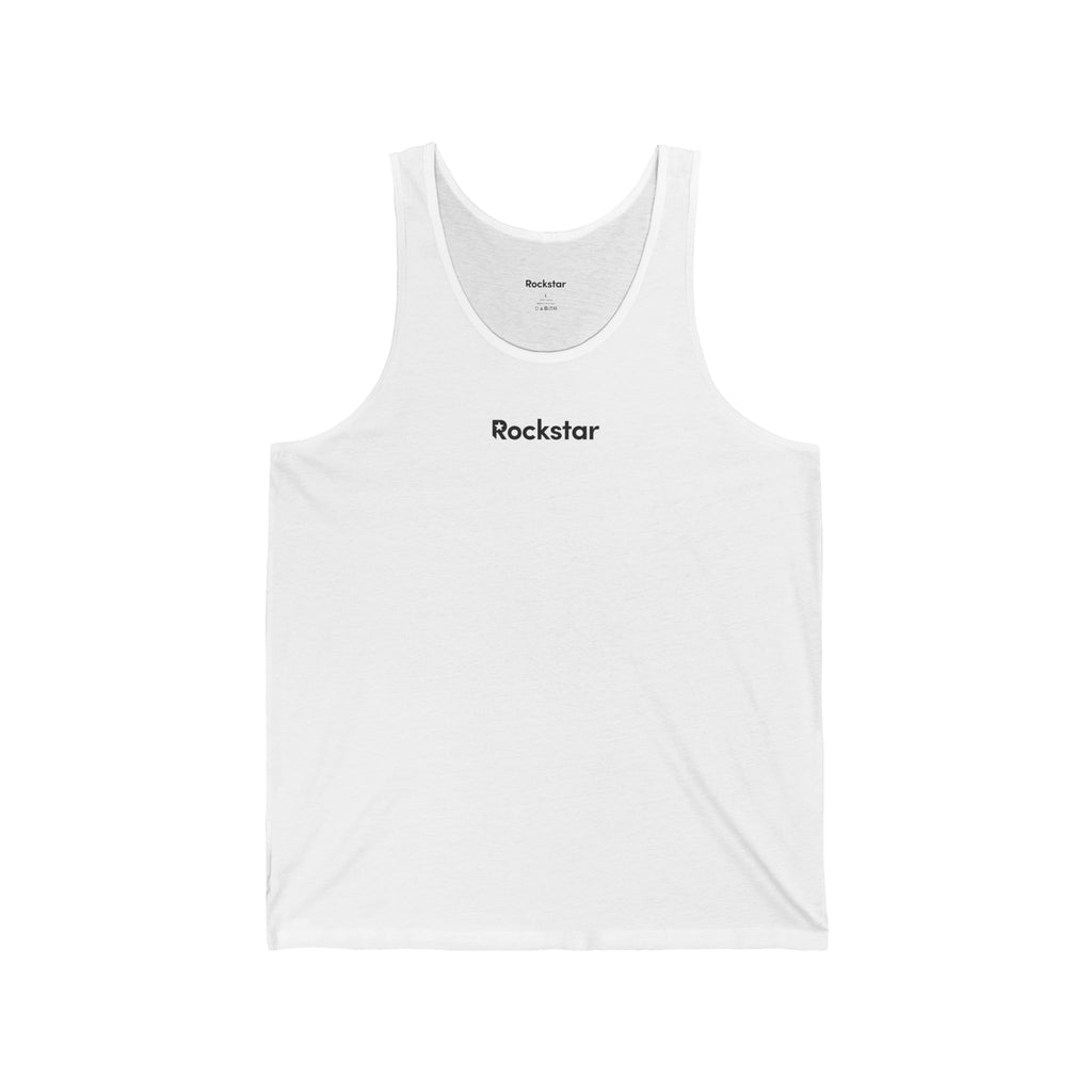 Copy of Rockstar logo Tank Top | Minimal Text Music Shirt