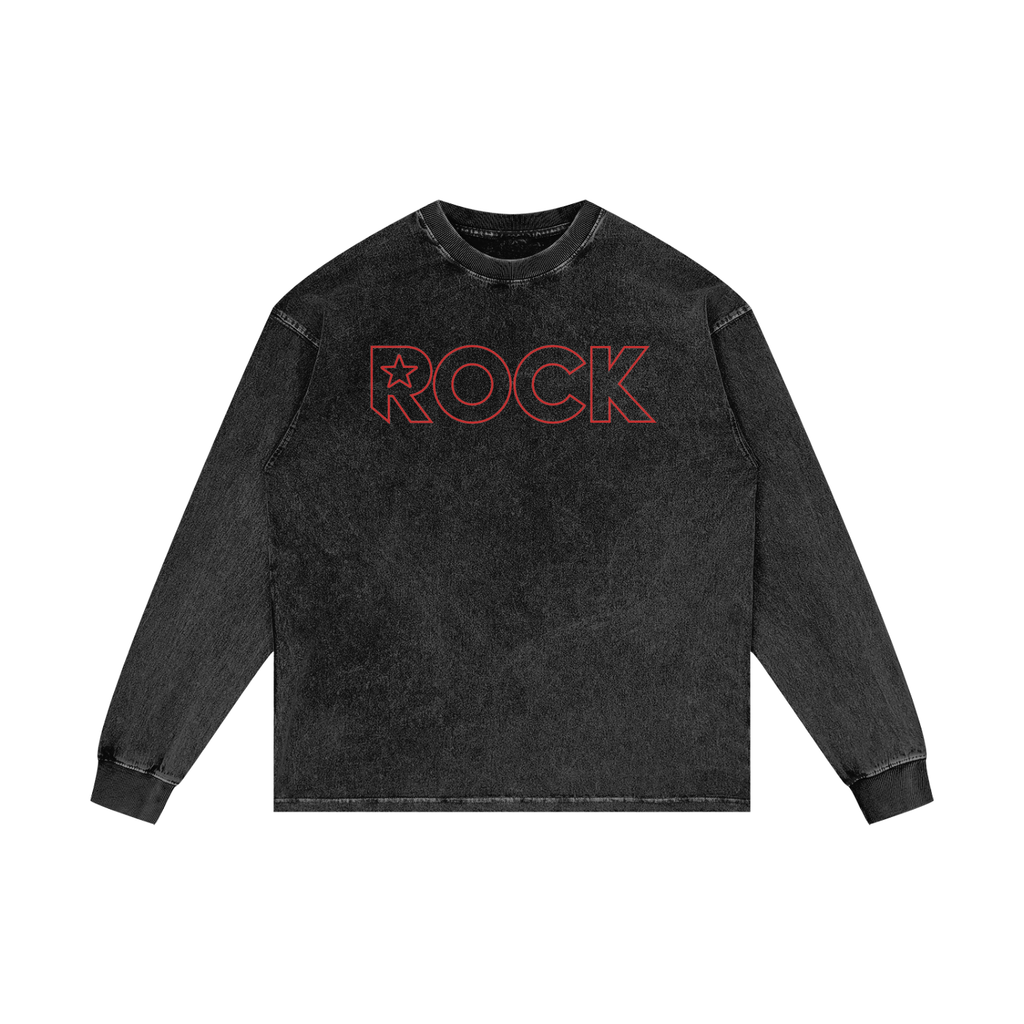 Acid Wash Oversize Long Sleeve T-Shirt
