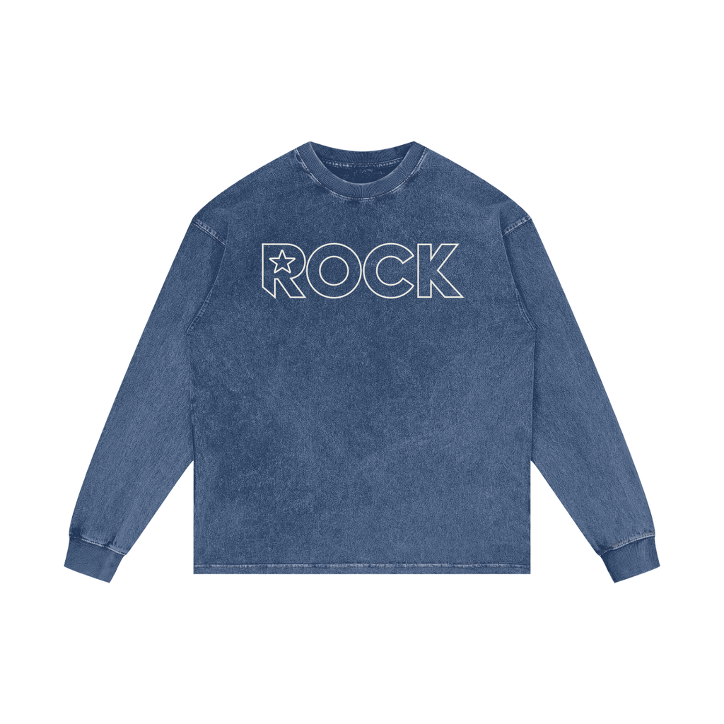 Acid Wash Oversize Long Sleeve T-Shirt