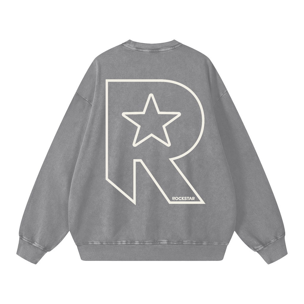 Snow Washed Oversized Sweatshirt