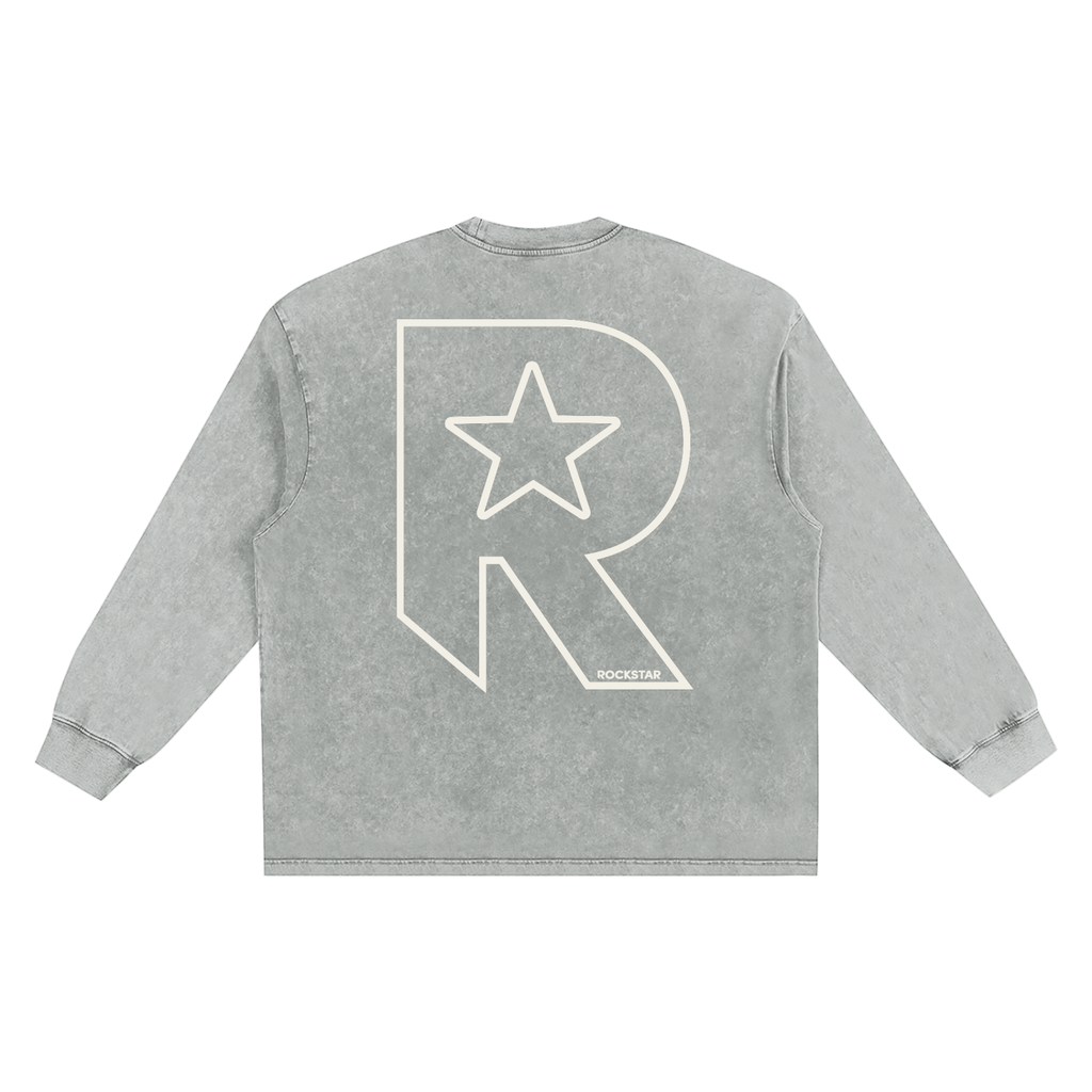 Snow Washed Frayed Edge T-Shirt