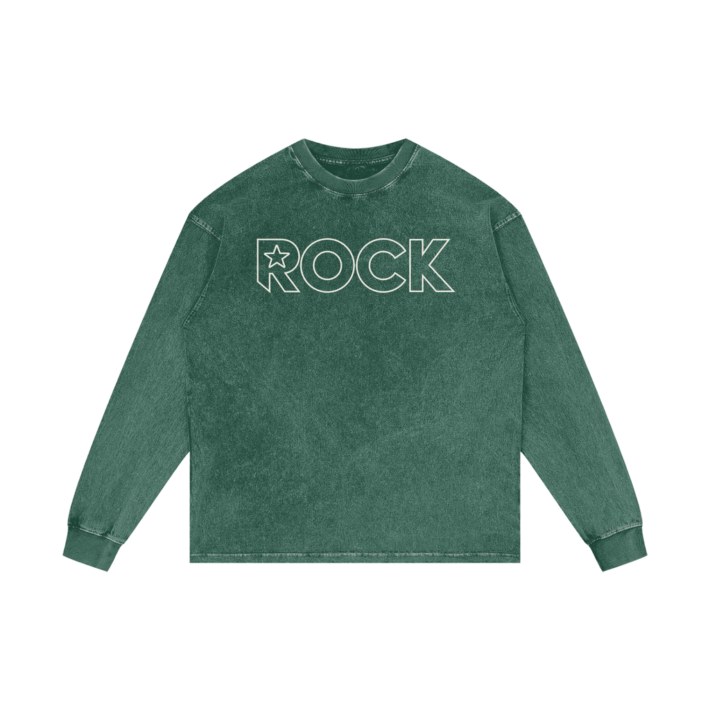 Acid Wash Oversize Long Sleeve T-Shirt