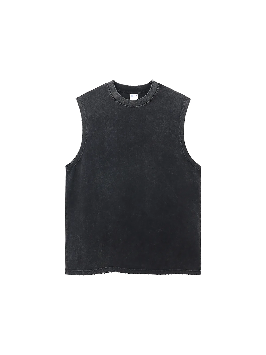 Snow Washed Frayed Hem Tank Top